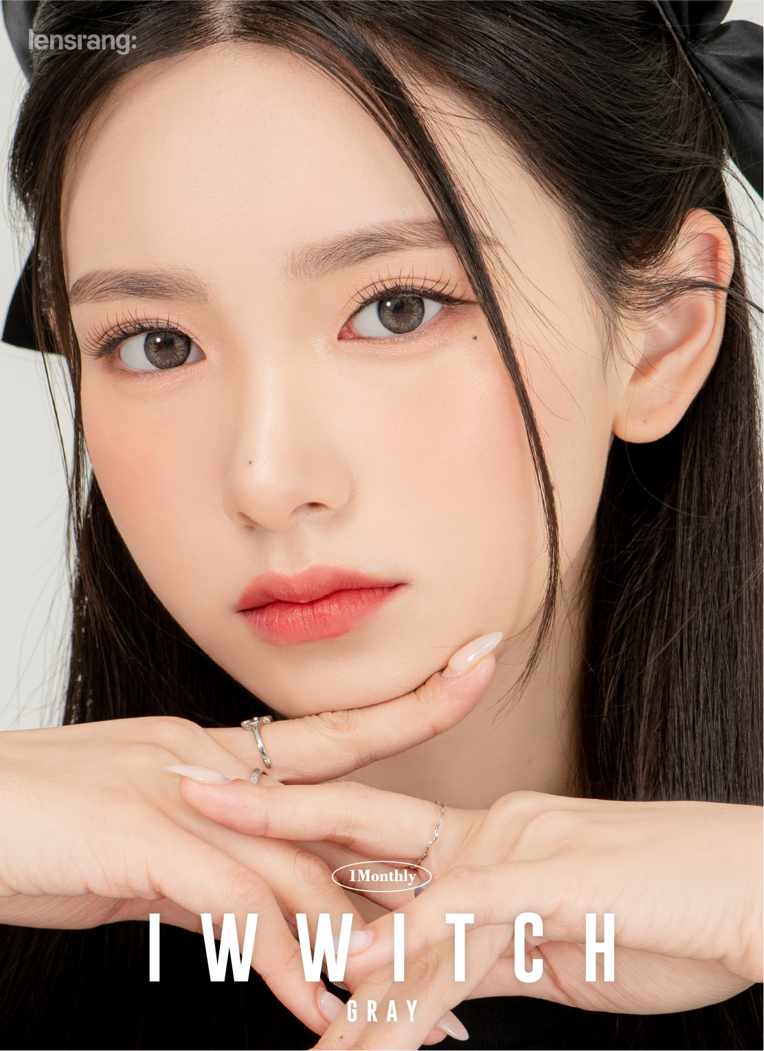 [렌즈랑] 한달용 아이위치 그레이 2p